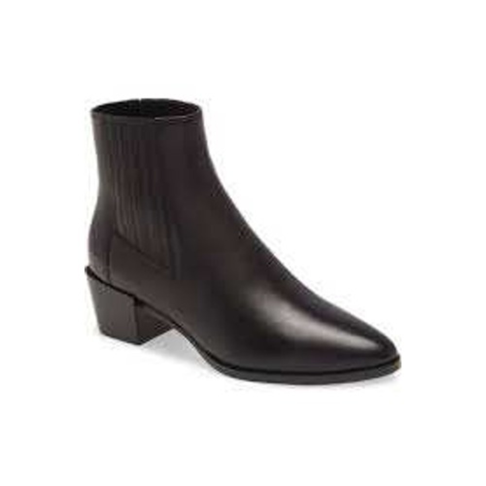 Rag & Bone Rover Chelsea Ankle Boots Black Leather Pointed Toe Women 39 US 8-8.5